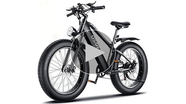 DYU King 750 Electric Fat Bike – 750W Motor, 26″ Wheels, 70 Mile Range E-Bike (UK Off-Road Beast)