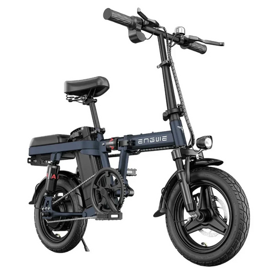 ENGWE T14 folding e-bike – navy blue compact electric bike under £500

